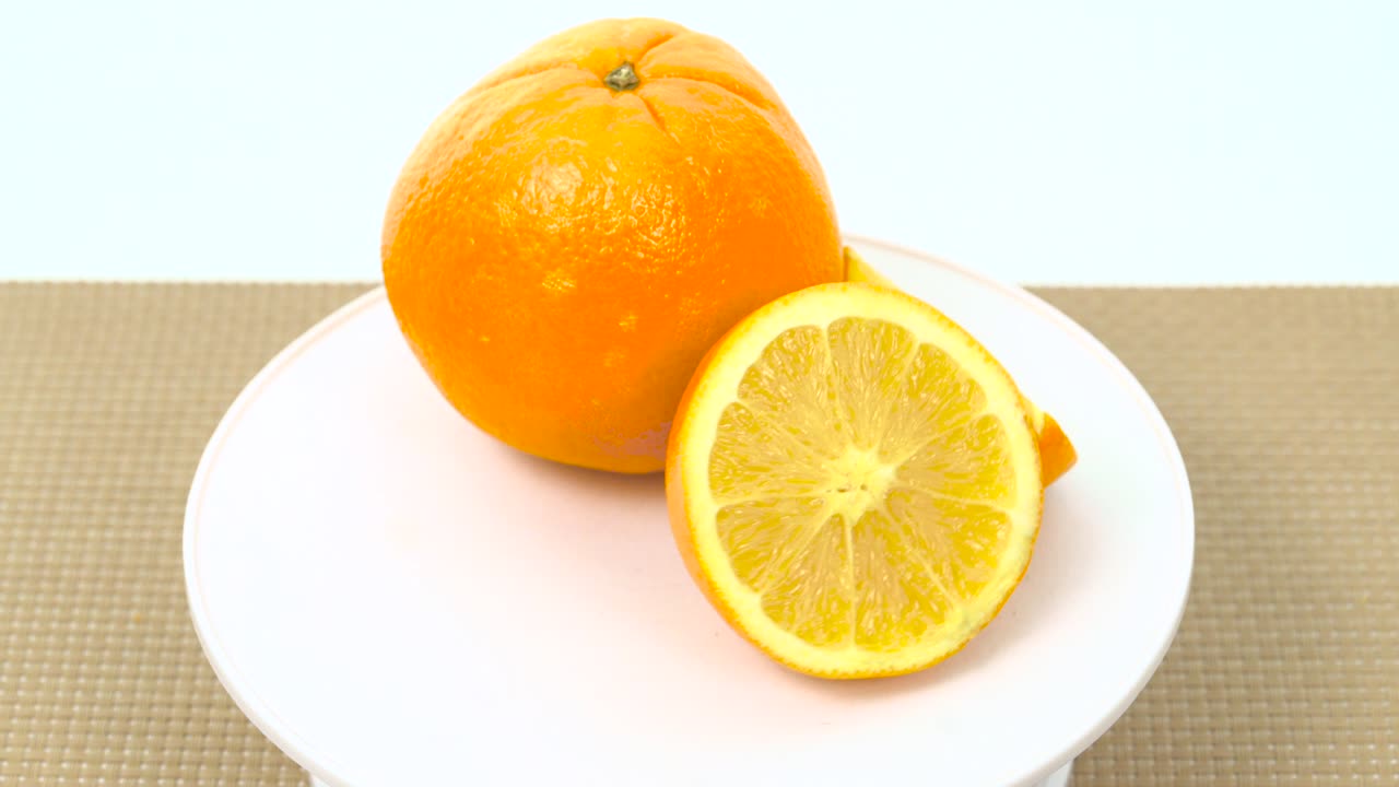 naranjas frescas en rotación