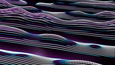 abstract 3d wave pattern in blue and purple