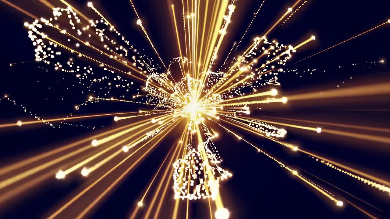 Dynamic video concept with a futuristic style, featuring a zooming effect from a central point