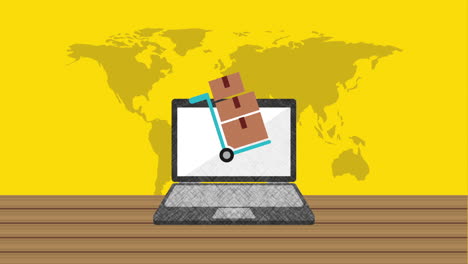 diseño de servicios de entrega, animación de video