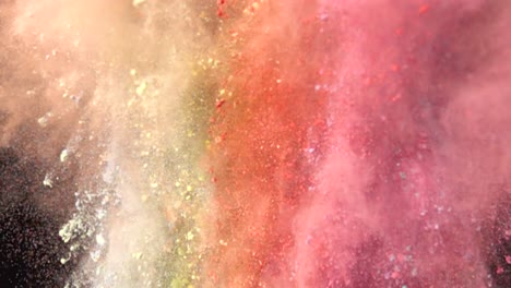 colorful powder explosion