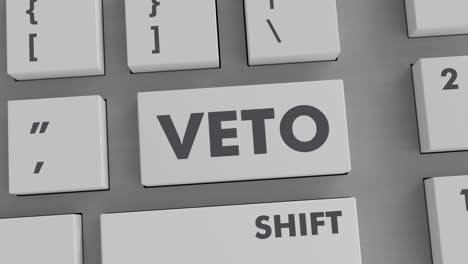 veto button pressing on keyboard