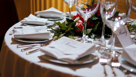 formal table setting for an event
