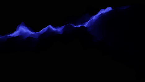 twisted futuristic waves on black gradient