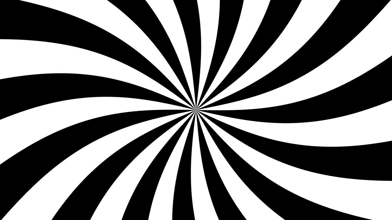 Sunlight twirl animation Black and white