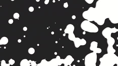 abstract white liquid and splashes spots