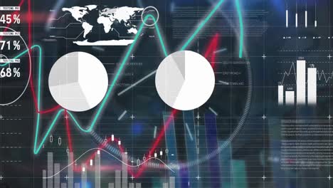 Animation-of-statistics-and-financial-data-processing-over-grid