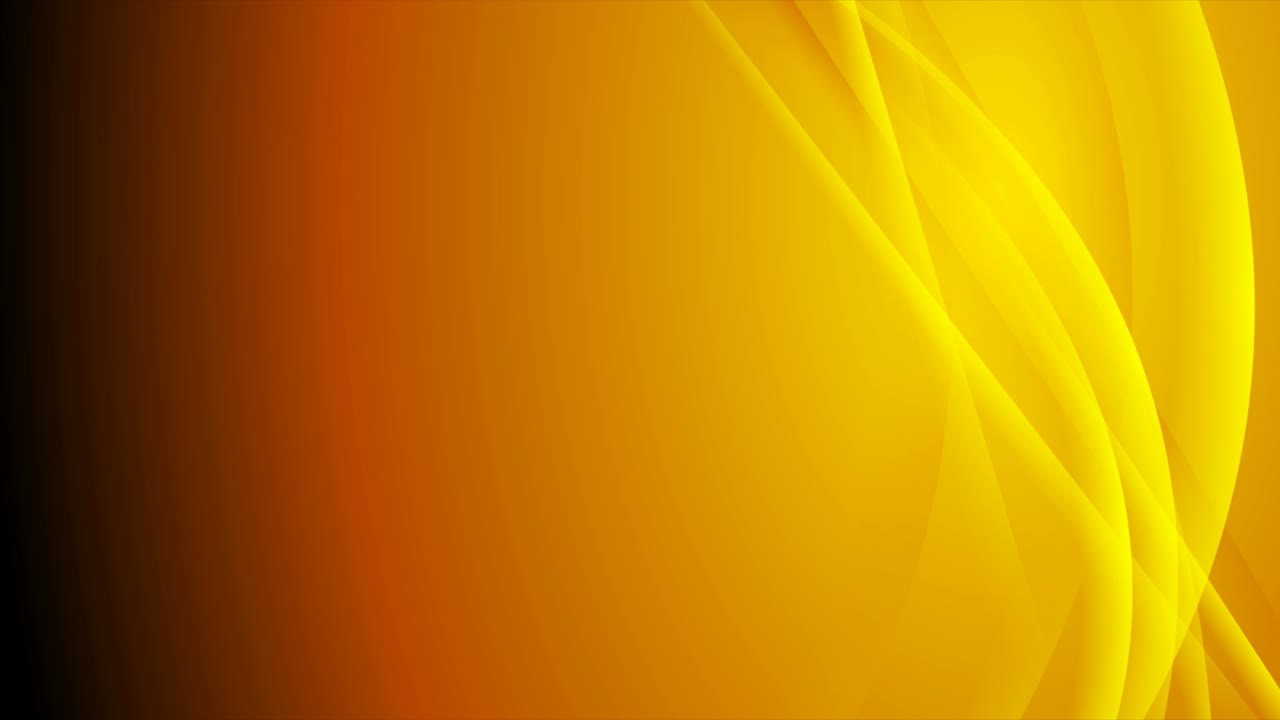 olas brillantes brillantes de color naranja fondo de movimiento abstracto