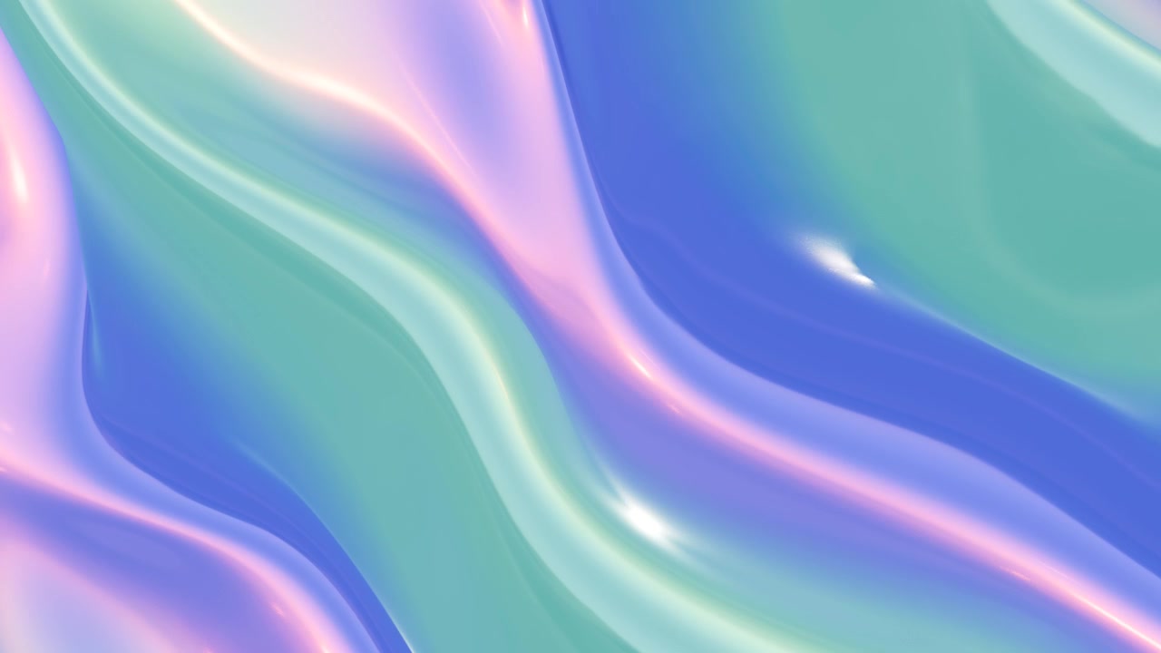Iridescent Fluid Abstract Background with Shiny Metallic Luster