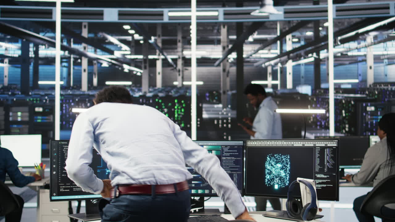 Server hub programmer using AI machine learning node tree software