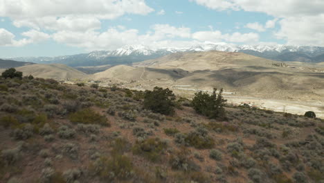 Reno-Nevada-USA-Flyover-with-Snow-Covered-Mt