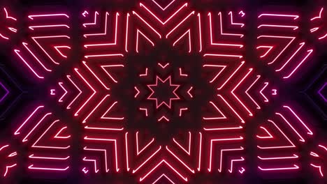 neon kaleidoscope pattern