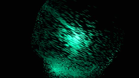 esfera verde abstracta