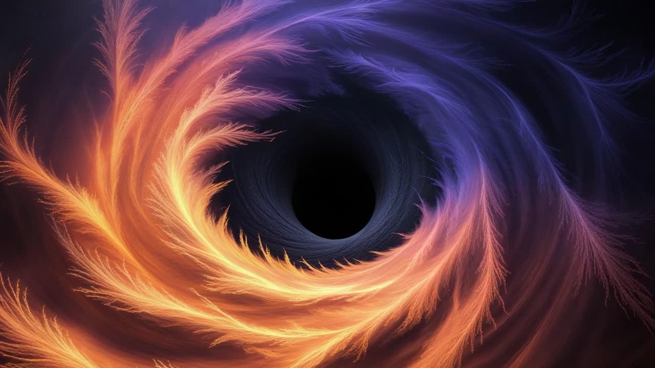 Vibrant Swirling Abstract Energy Vortex