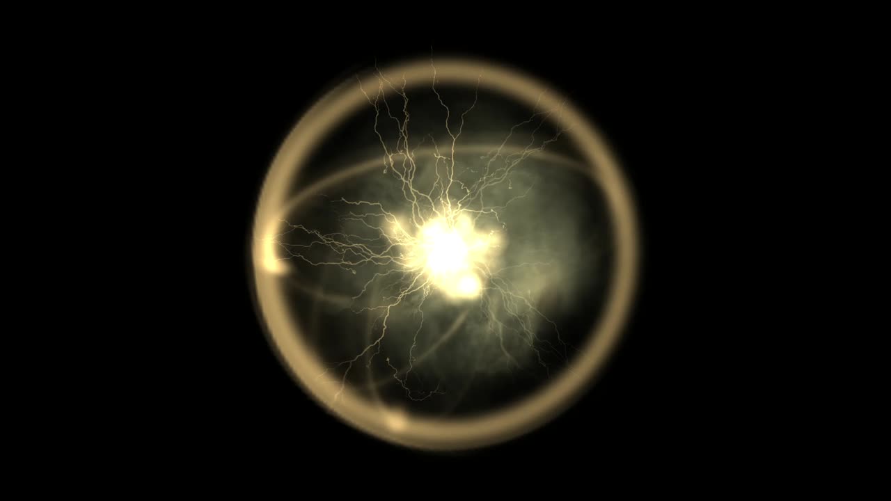 강력한 빛의 분열과 에너지 폭발