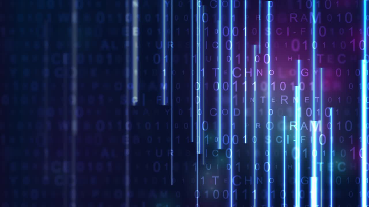 Futuristic technology neon abstract motion background