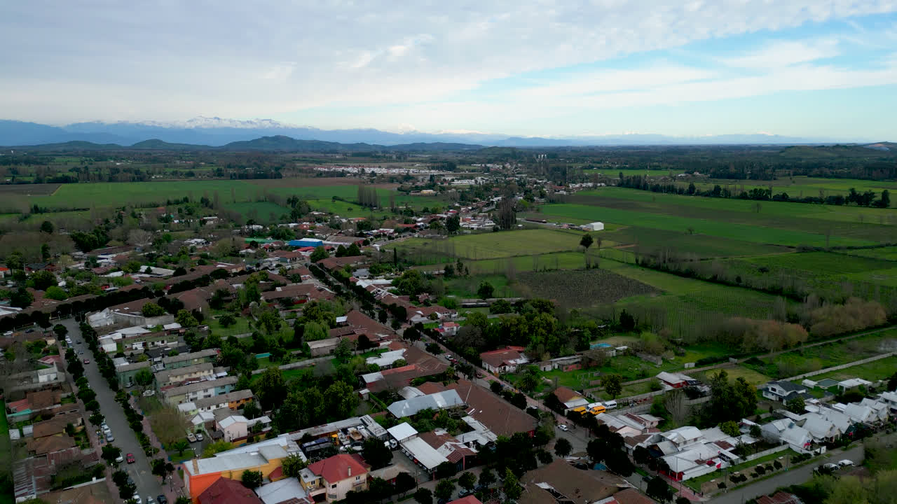 san javier de loncomilla chile calles maule vista aérea desde drone