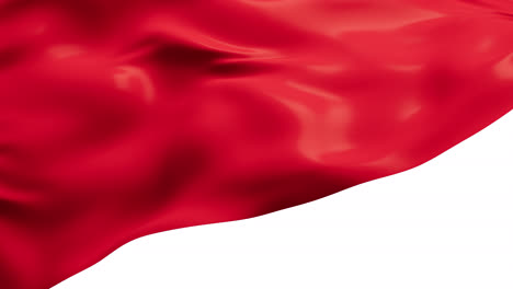 flowing red cloth with alpha channel, 3d rendering.