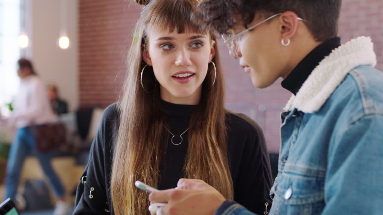 Creative designers, phone and collaboration