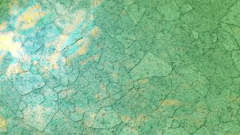 cracked sky: a study in texture and light green