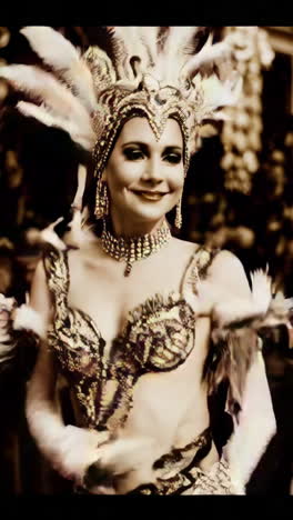 vintage carnival dancer
