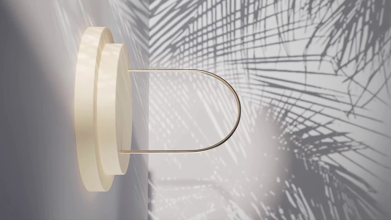 미용 배경 제품 스탠드, 3d 렌더링, 3d 일러스트레이션 애니메이션 루프에 대한 최소한의  ⁇ 색 포디움 디스플레이