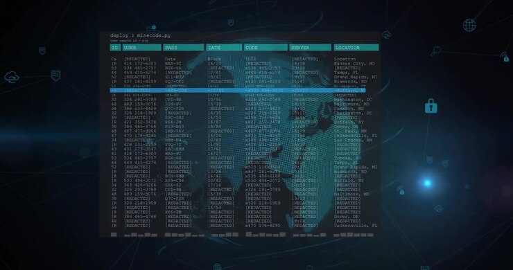 Dot map forming globe starting data pane fading table filling highlight scanning monitoring network