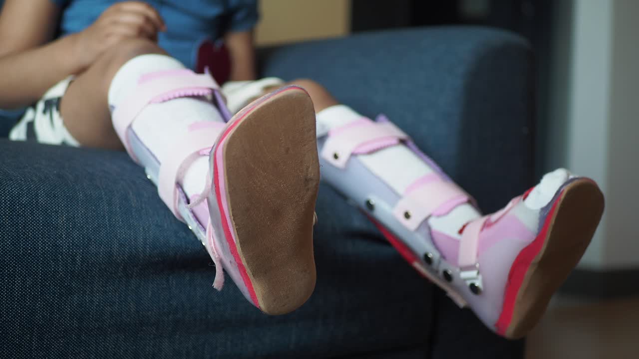 Child with Leg Brace