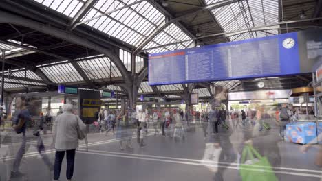 time lapse video of zürich main train station