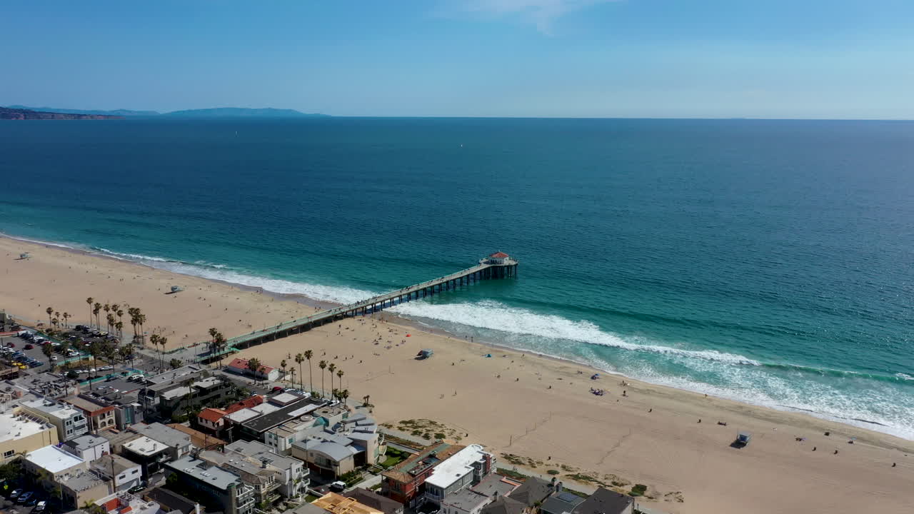 맨해튼 해변, 캘리포니아, 미국의 공중 샷