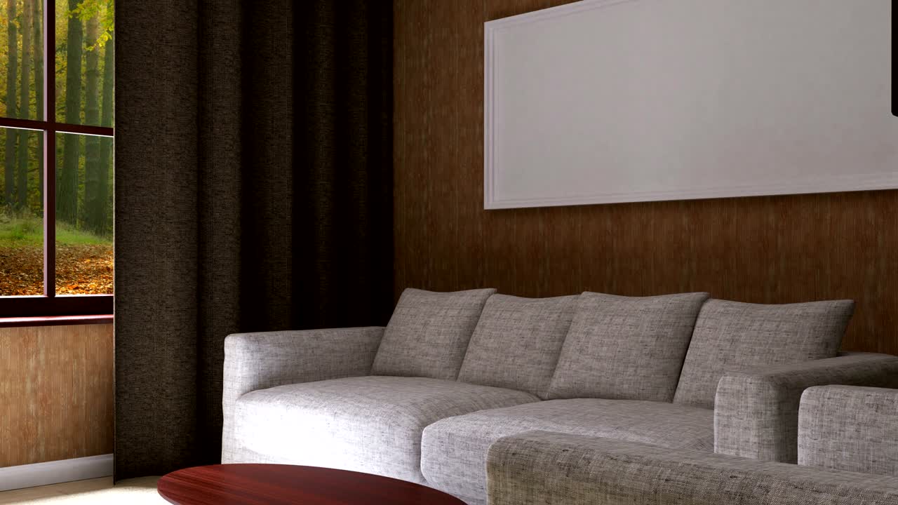 4k. interior de una sala de estar