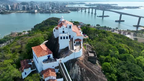 paisaje urbano aéreo del centro de vitoria estado de espíritu santo brasil