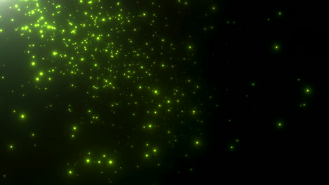 Motion-green-particles-and-stars-in-galaxy-abstract-background-4