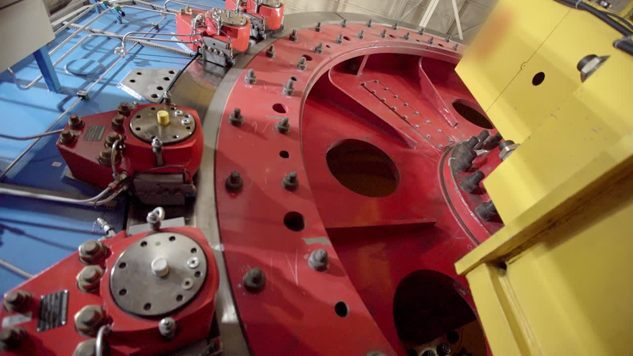 Close-up of Industrial Machinery Components