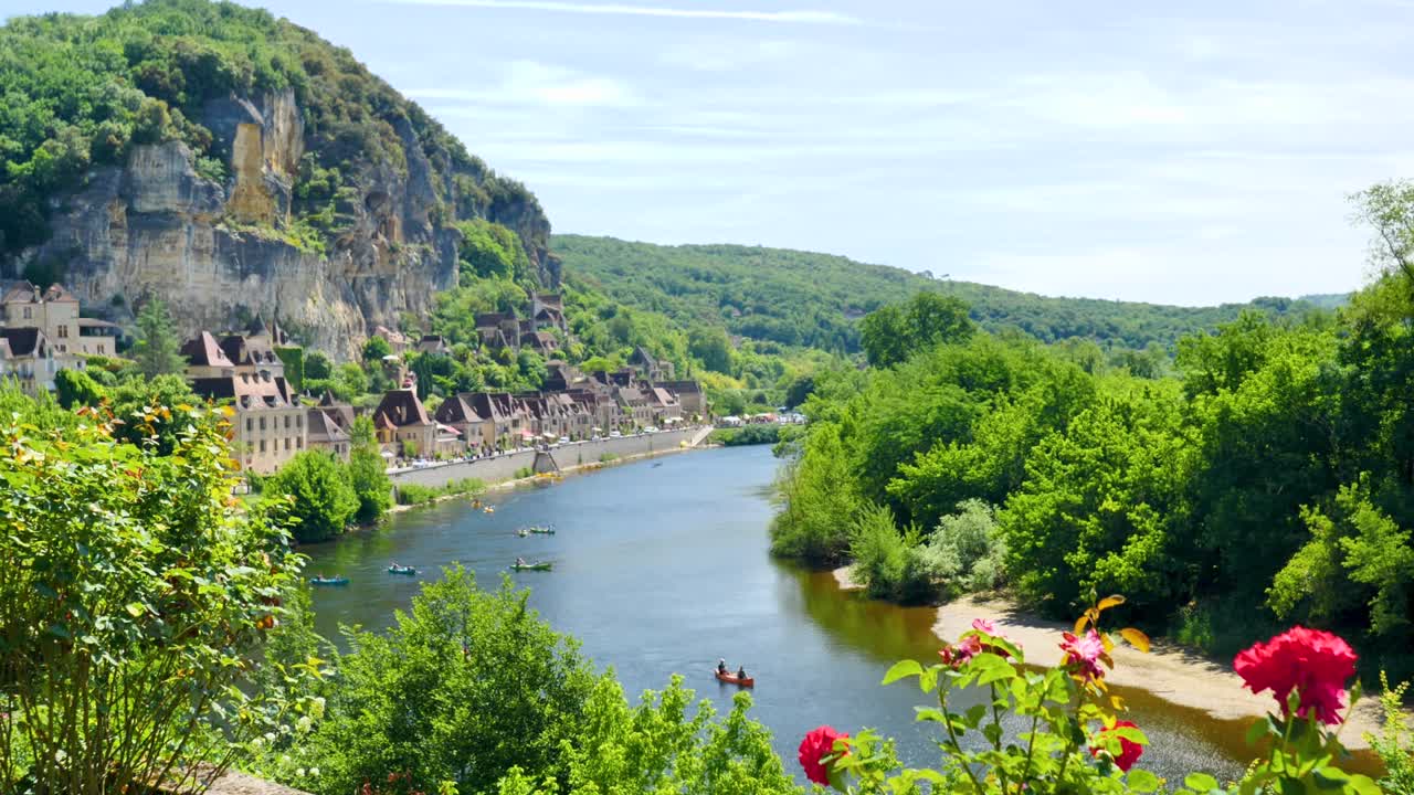 vista del paisaje de la dordogne