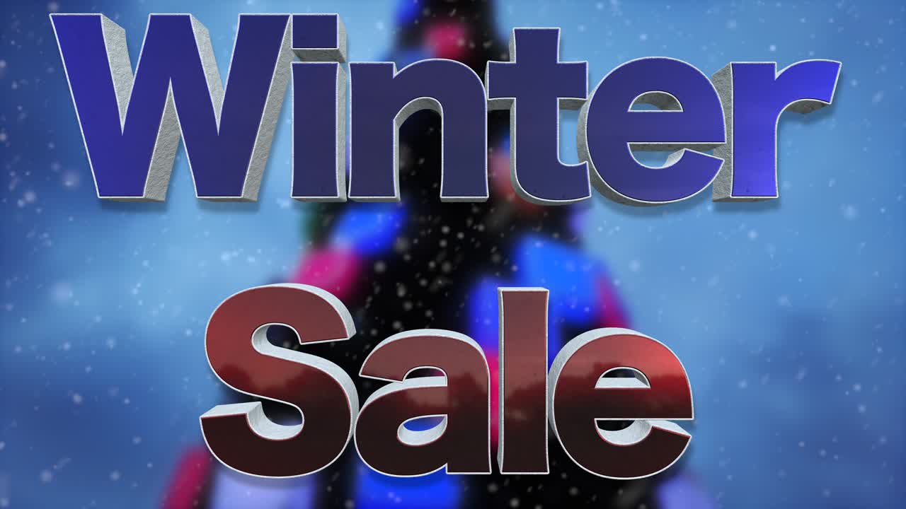 bucle de venta de fondo de invierno