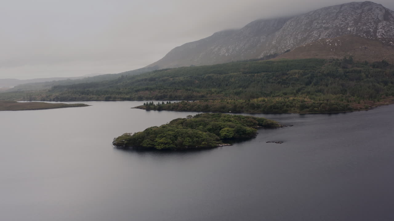 Irish Lake Landscape with Island