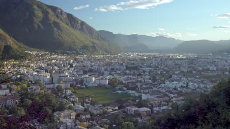 View-across-Bozen-towards-South-Tyrolean-lowlands-on-a-sunny-day-in-autumn