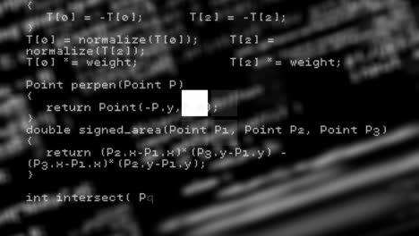 animation of data loading ring over data processing