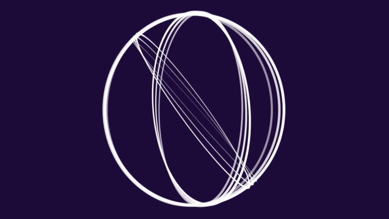 animación de círculos blancos sobre fondo negro