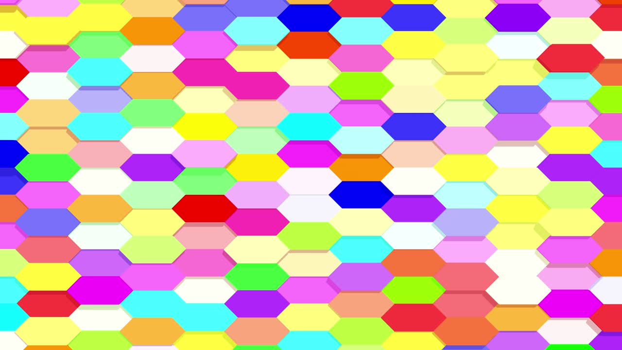 colorida caja de forma geométrica movimiento de bucle sin costuras suavemente alrededor puede ser utilizado como fondo para la educación del niño.