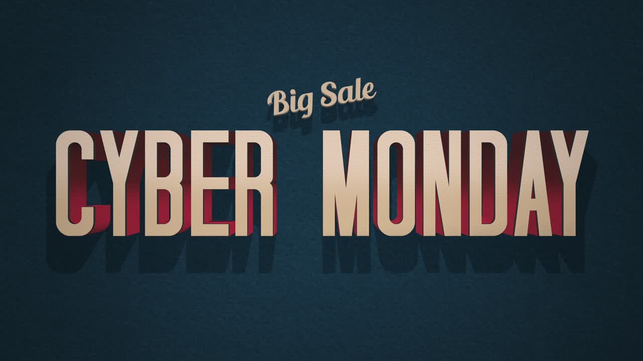 vibe retro: cyber monday en el estilo clásico de los 80 con textura grunge