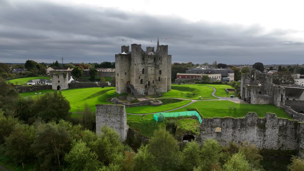 Trim Castle and its surroundings in County Meath, Ireland