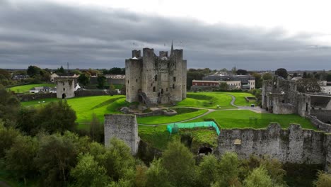 trim castle and its surroundings in county meath, ireland