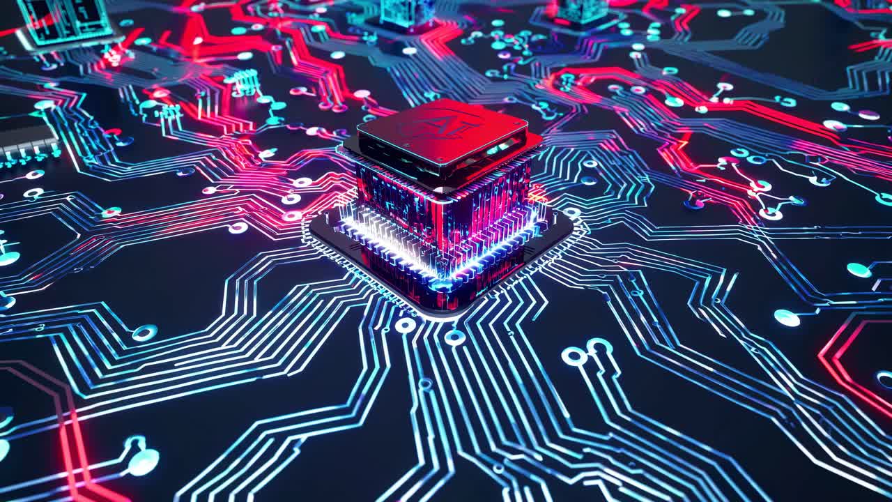 processore ai su scheda a circuiti