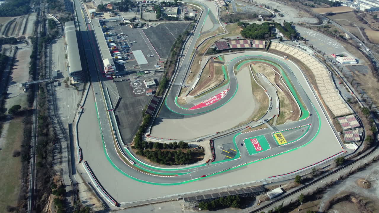 Aerial View of the Circuit de Barcelona-Catalunya