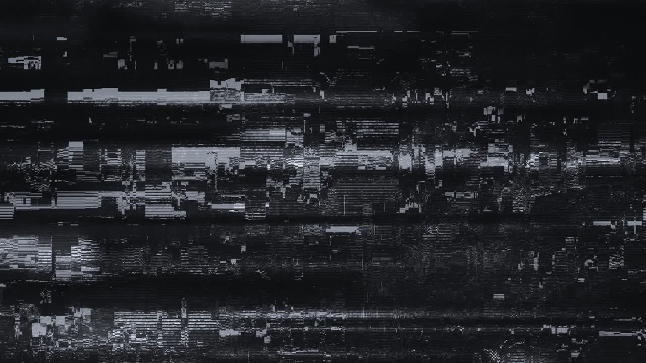 Abstract Digital Glitch Effect with Static Noise