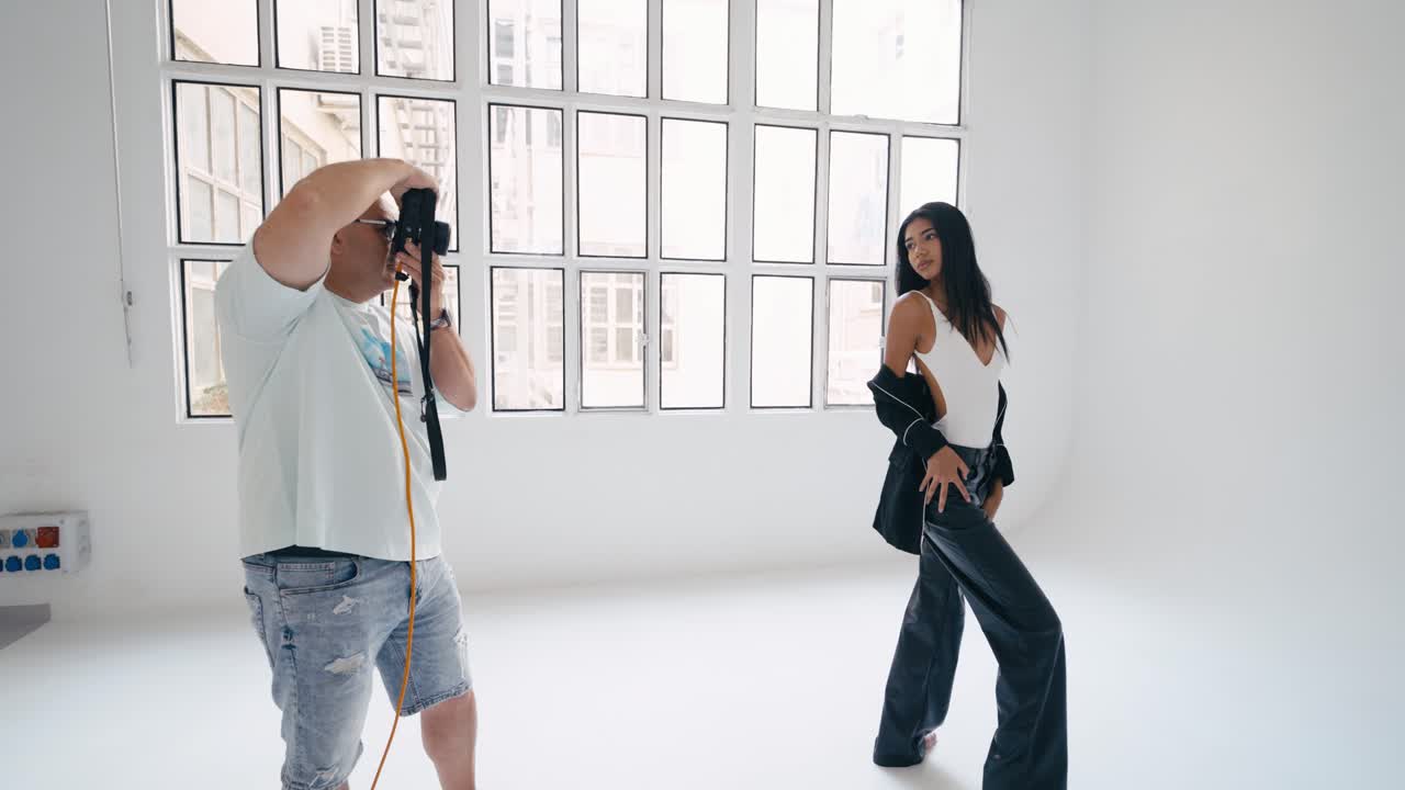 스튜디오에서 패션 포토