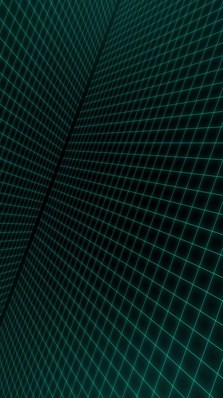 Glowing Green Grid Lines Abstract Digital Background