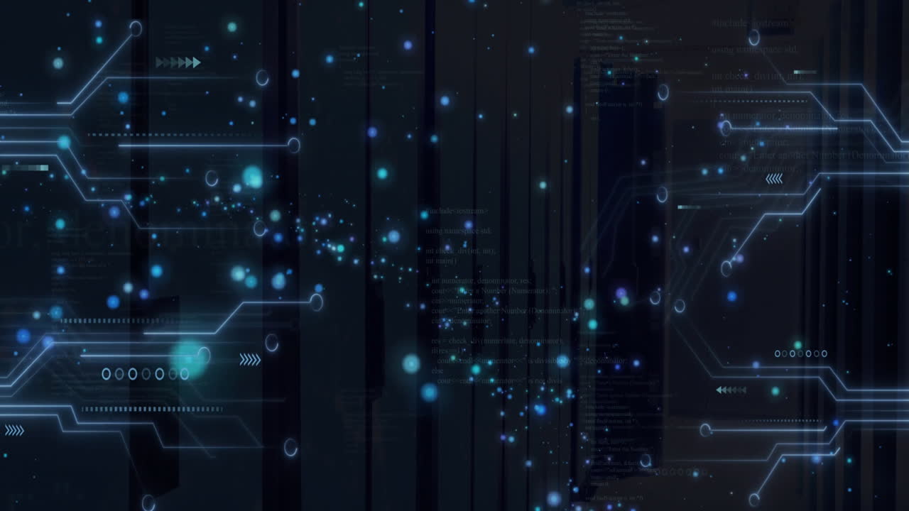 Animation of computing data processing over computer servers